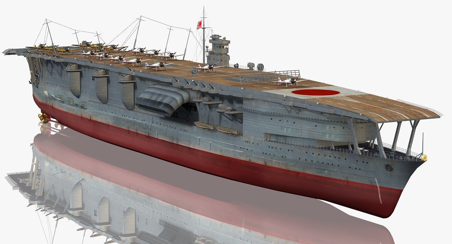 WW2 Japanese Aircraft Carrier Akagi In 3D The Military Channel