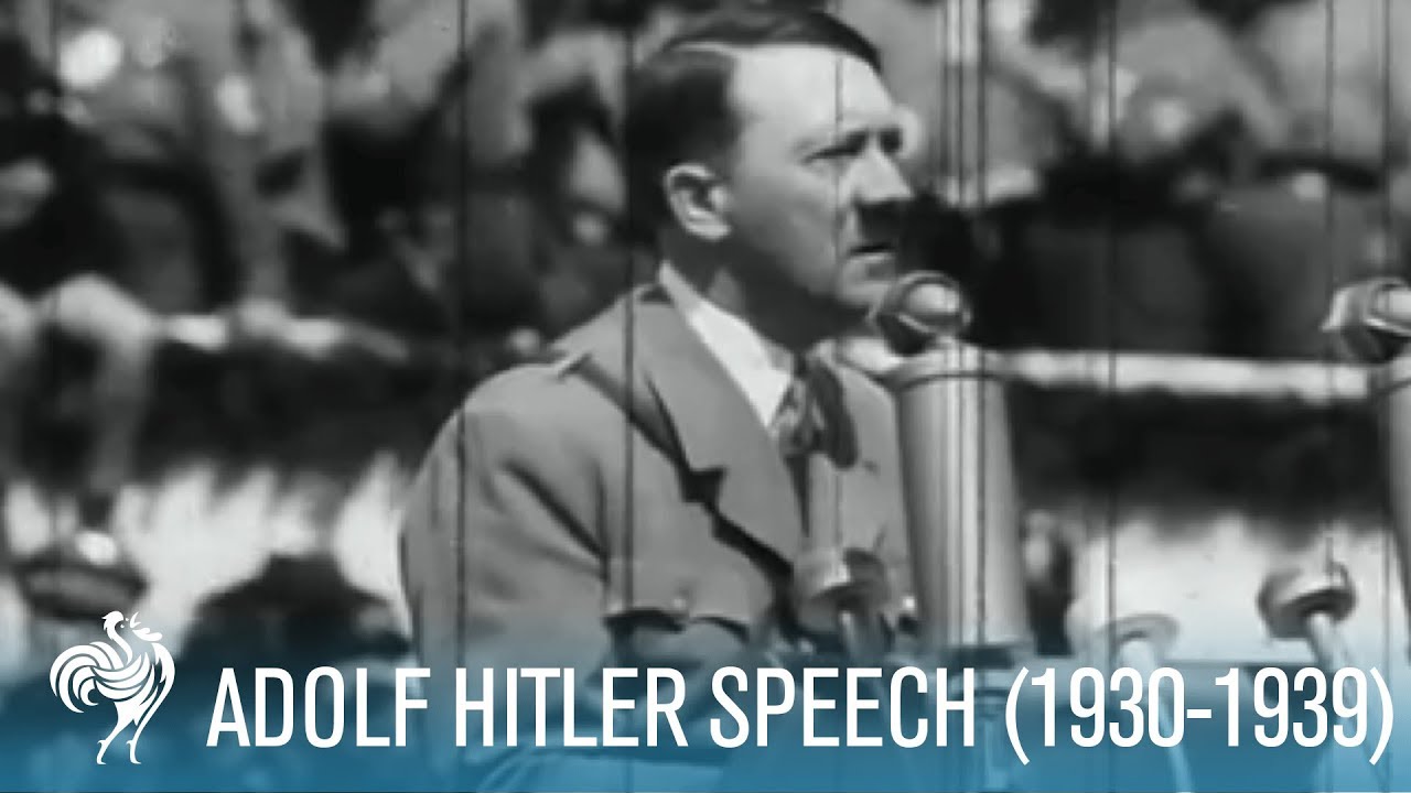 Adolf Hitler Speaking To Mass Crowds | The Military Channel